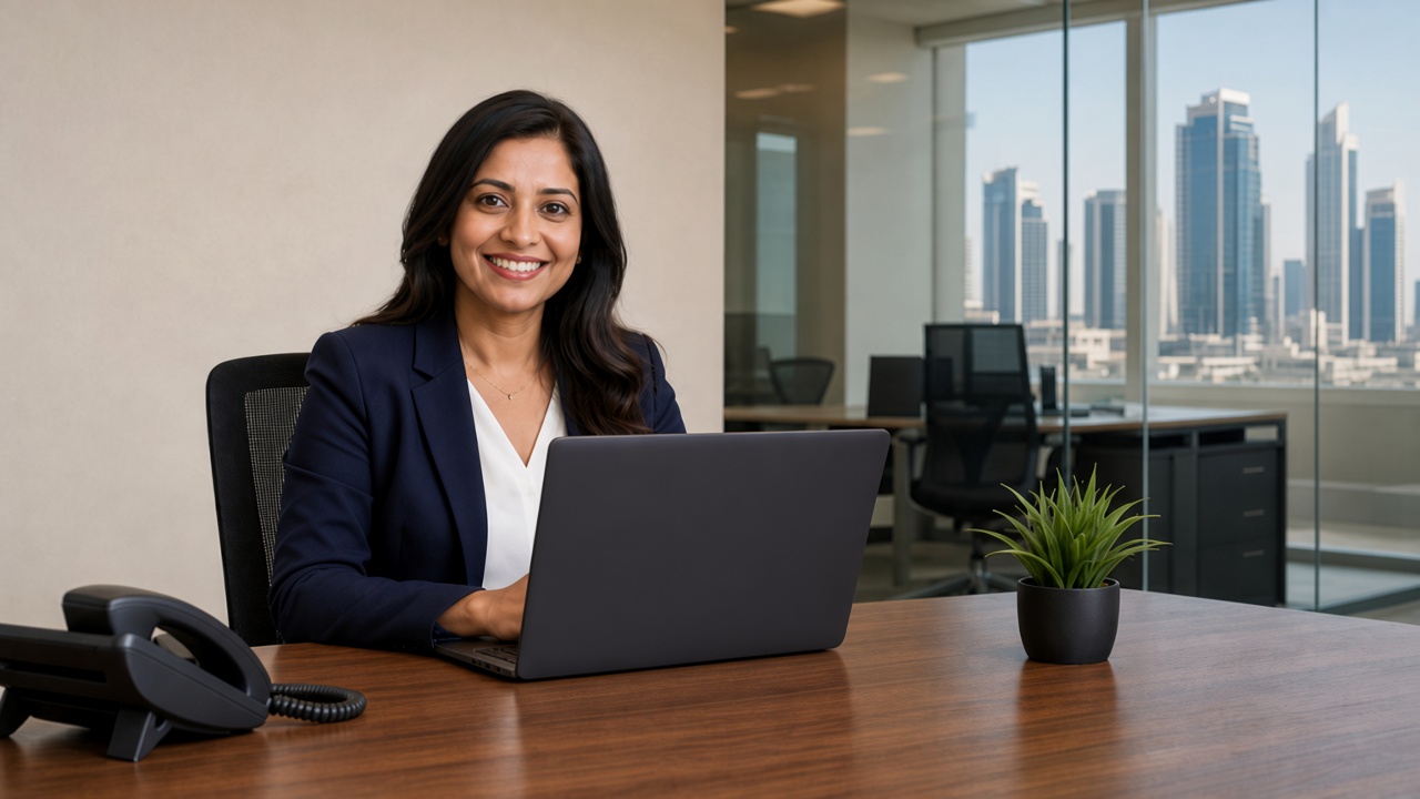 Prime desk specialist ready for a consultation